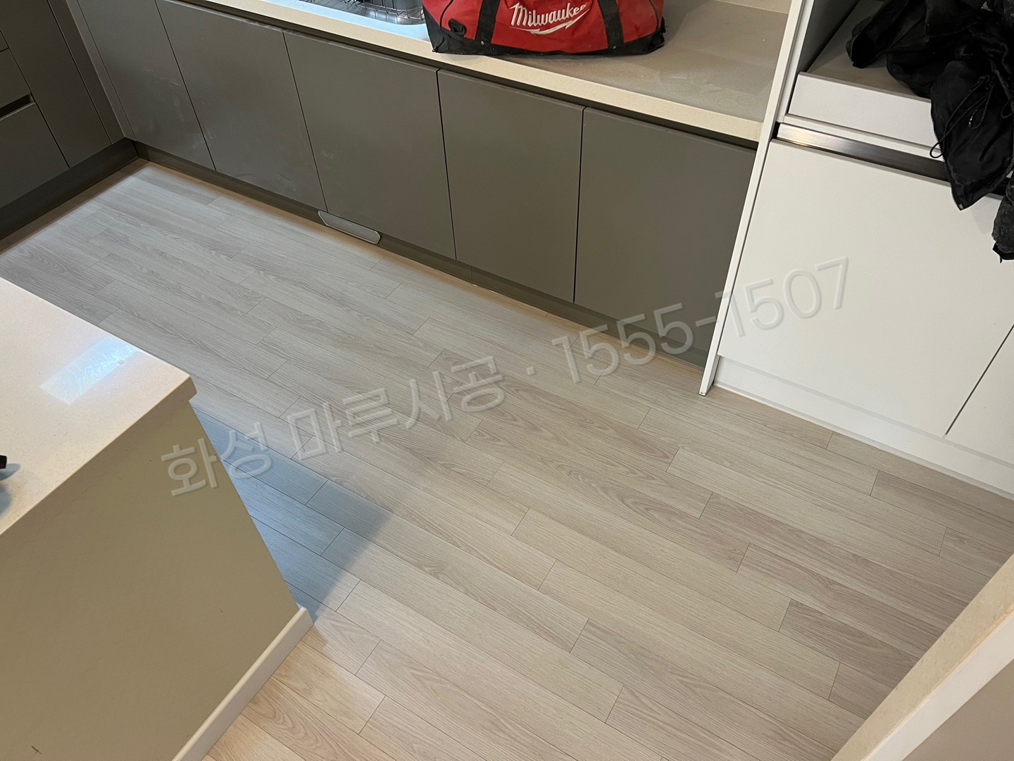 화성 효행구 기안동 강마루 동화 나투스진 퓨어실버 바닥공사 마루시공업체 시공 후